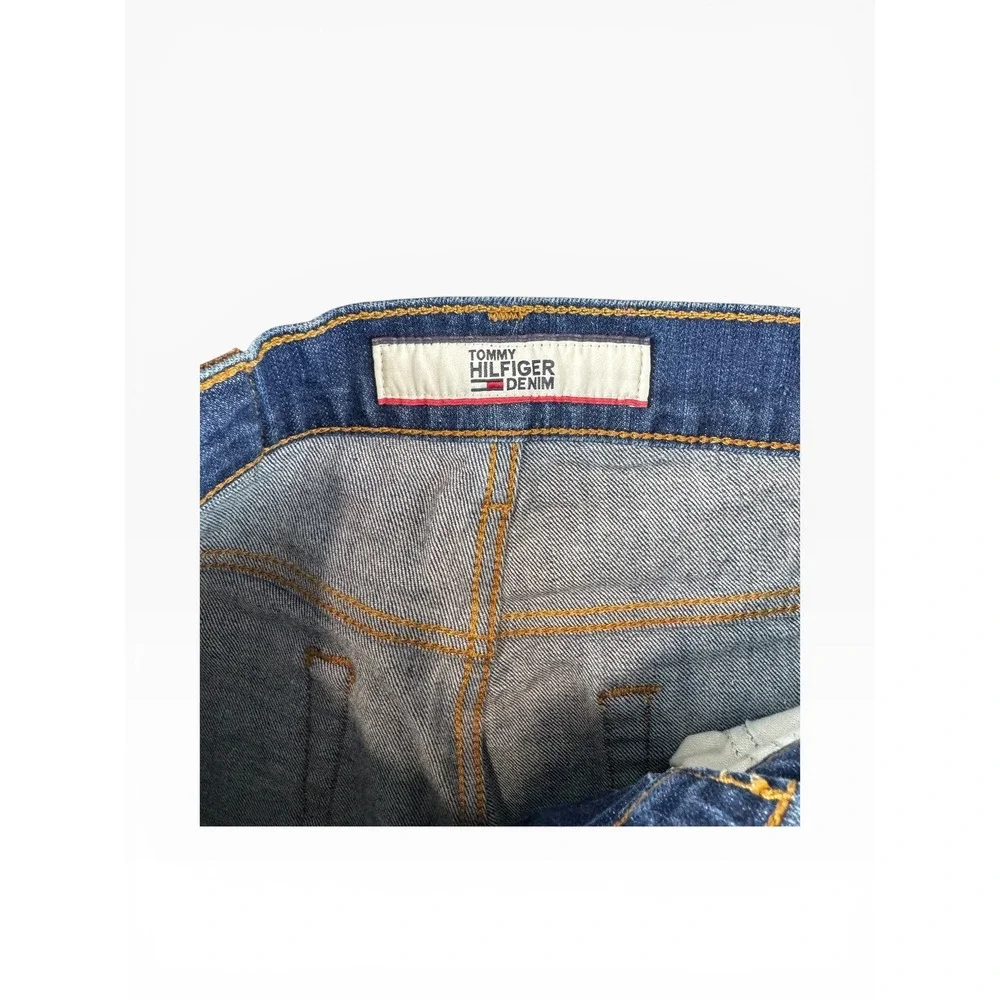 Tommy Hilfiger‎ Denim Mens Straight Leg Dark Wash Jeans 30x30 Stretch Blue